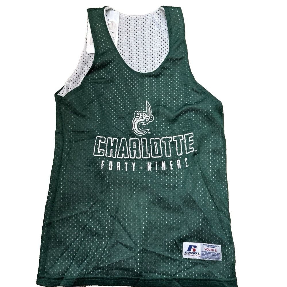 VTG Russell athletic Charlotte Forty-Niners reversible practice jersey Youth S
